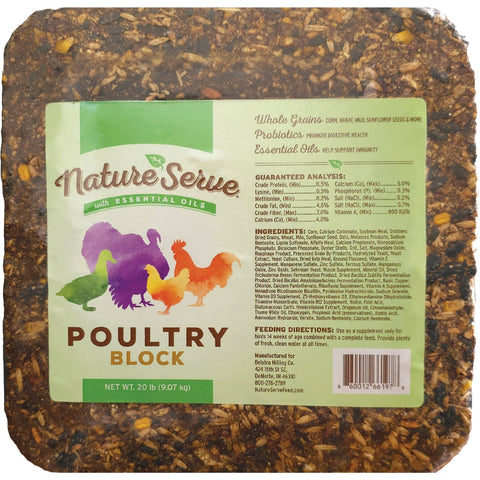 NatureServe Poultry Supplement Block; Mfg #260020