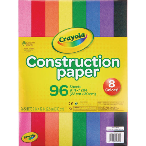 Crayola Construction Paper; Mfg #99-3000