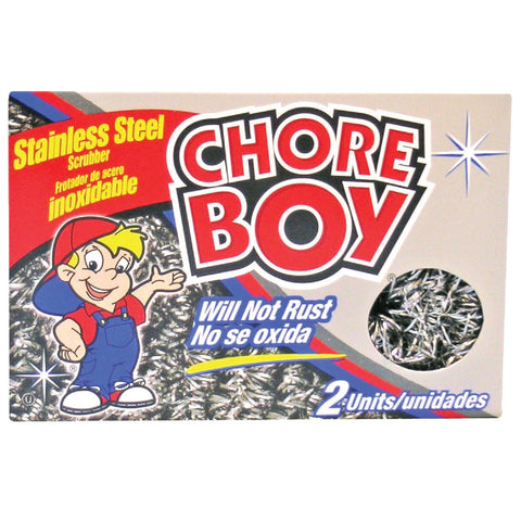 Chore Boy Stainless Steel Scouring Pad; Mfg #86209618941