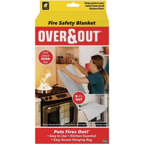 Over & Out Fire Safety Blanket; Mfg #17647-6